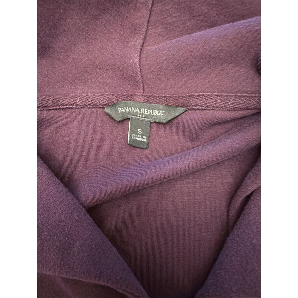 Banana Republic Women’s Small Full Zip Lightweight Sweatshirt Asymmetrical - Picture 4 of 8
